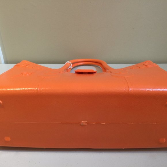 Great Bag Co. Designer Rubber Tote Purse Hand Bag Topaz Orange Robert Verdi - Picture 8 of 15